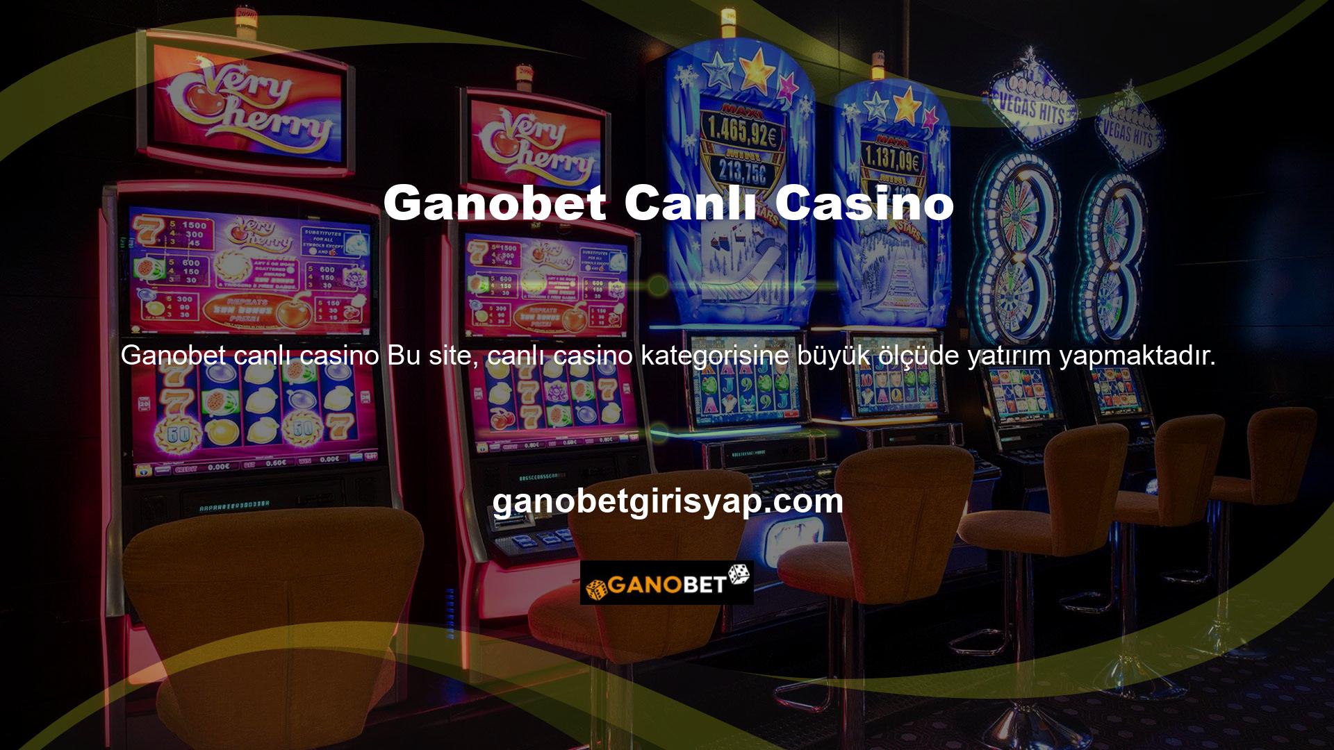 Ganobet casino oyunları arasında Blackjack'ten Rulete, Rus Ruletinden Texas Hold'em'e kadar onlarca oyun bulunmaktadır